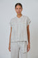 Naturals by O&J GA734 Women's Linen Button Through Short Sleeve Shirt Travertine | Women's Clothing | Gretel Lane