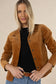 Humidity Women's Brown Gabi Velour Jacket | Gretel Lane
