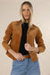 Humidity Women's Brown Gabi Velour Jacket | Gretel Lane