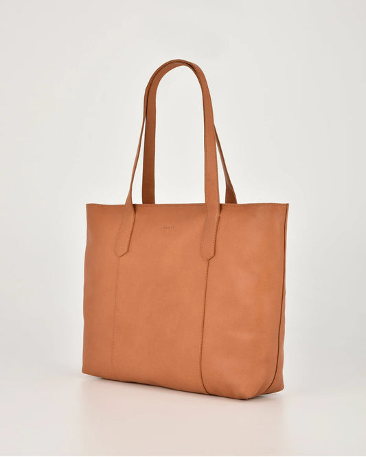 Genine Leather Tote (Tan)