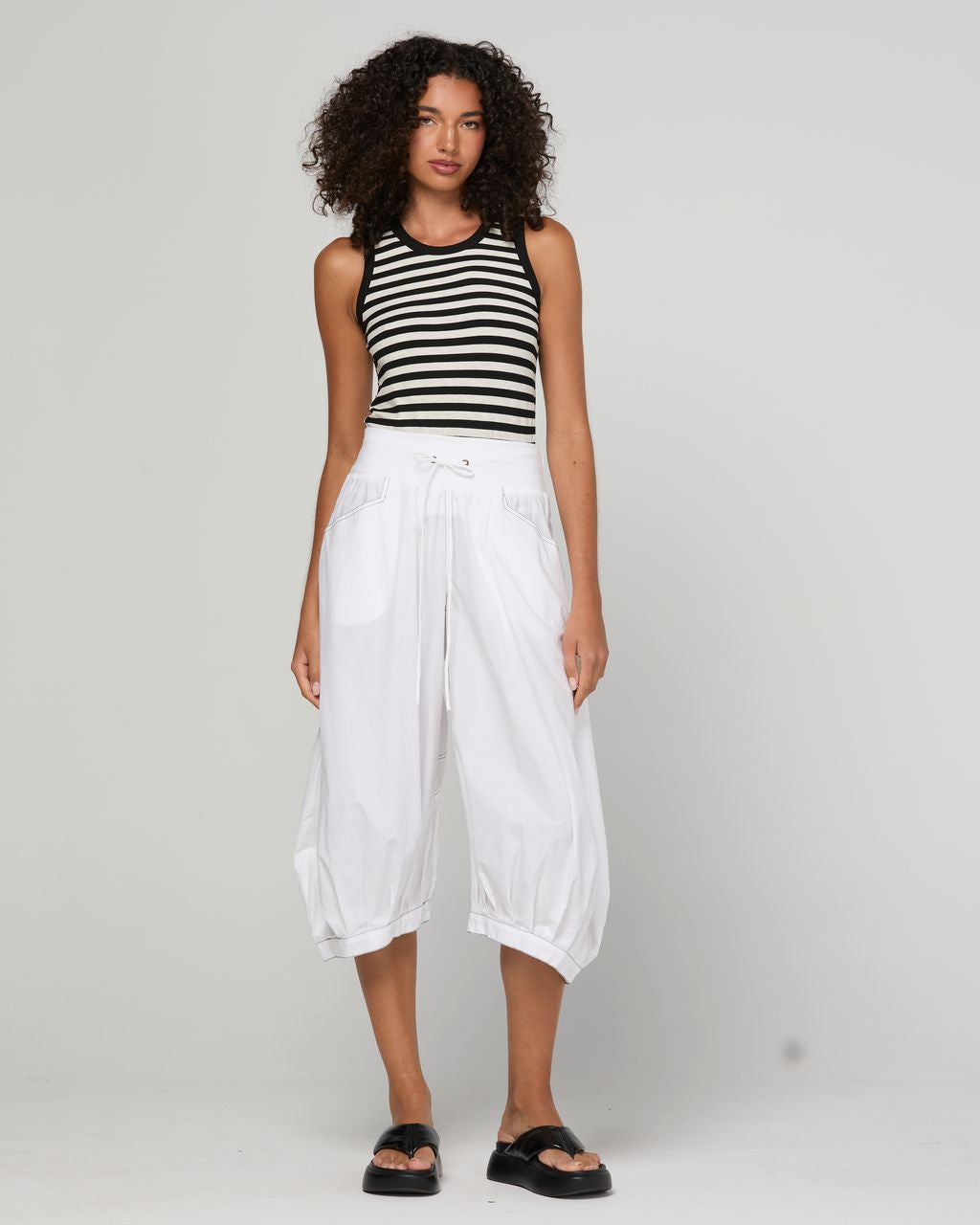 Boom Shankar Guru 3/4 Cotton Pant Coconut | Women's Pants | Gretel Lane