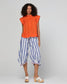Boom Shankar Guru 3/4 Cotton Pant Ocean Stripe | Women's Pants | Gretel Lane