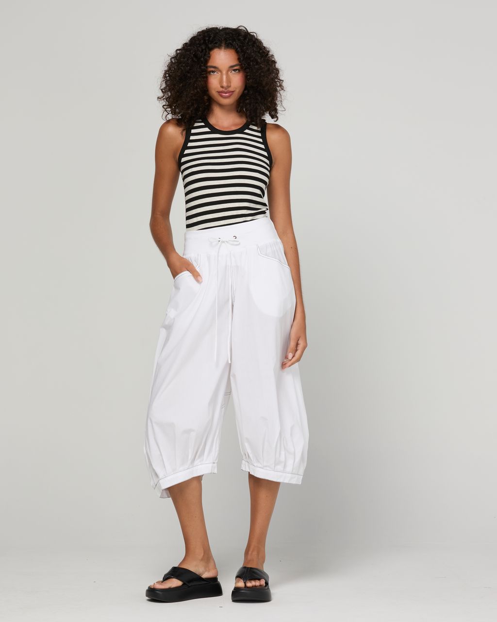 Boom Shankar Guru 3/4 Cotton Pant Coconut | Women's Pants | Gretel Lane