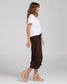 Boom Shankar Women's 3/4 Brown Cotton Guru Pant | Gretel Lane