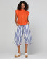 Boom Shankar Guru 3/4 Cotton Pant Ocean Stripe | Women's Pants | Gretel Lane