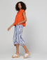 Boom Shankar Guru 3/4 Cotton Pant Ocean Stripe | Women's Pants | Gretel Lane