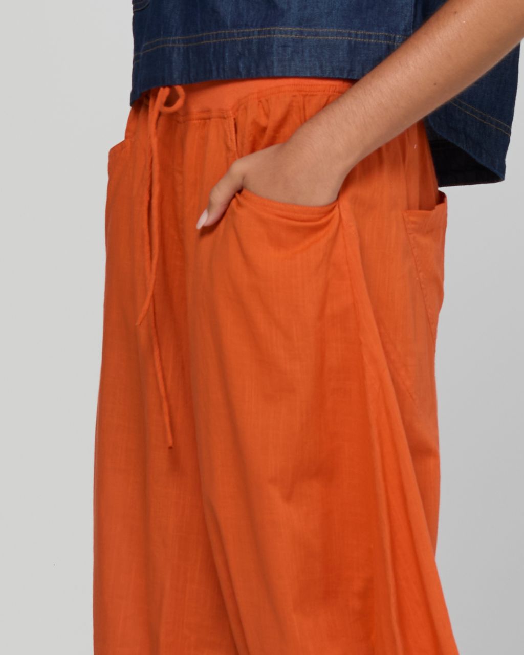 Boom Shankar Guru 3/4 Cotton Pant Rust | Women's Pants | Gretel Lane