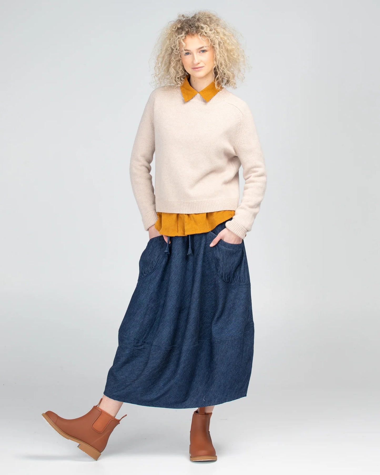 Guru Skirt (Dark Denim)