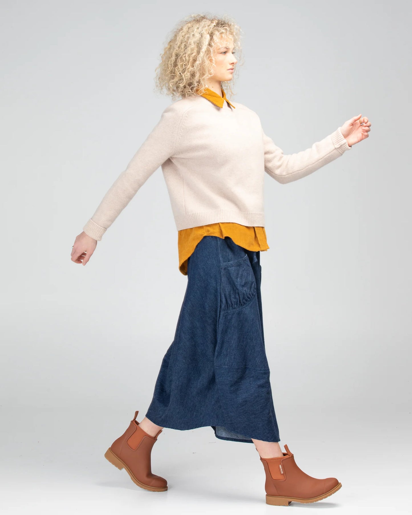 Guru Skirt (Dark Denim)