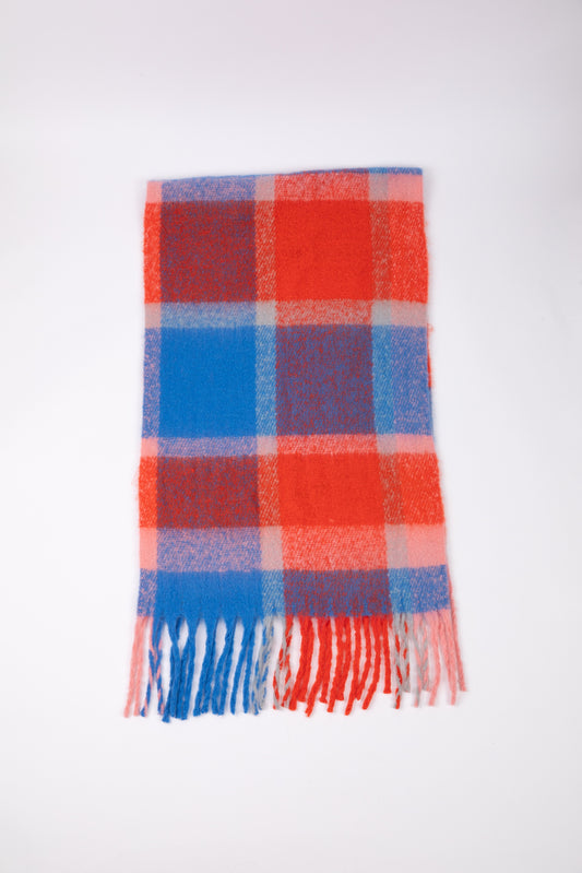 Jax Scarf (Blue w Red)