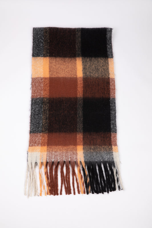 Stansbury Scarf (Orange w Black)