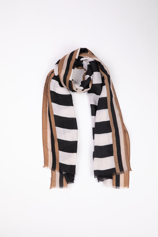 Penny Scarf (Black w White)
