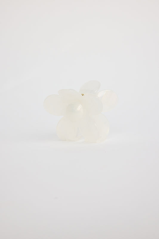 Flower Power Hair Claw (White)