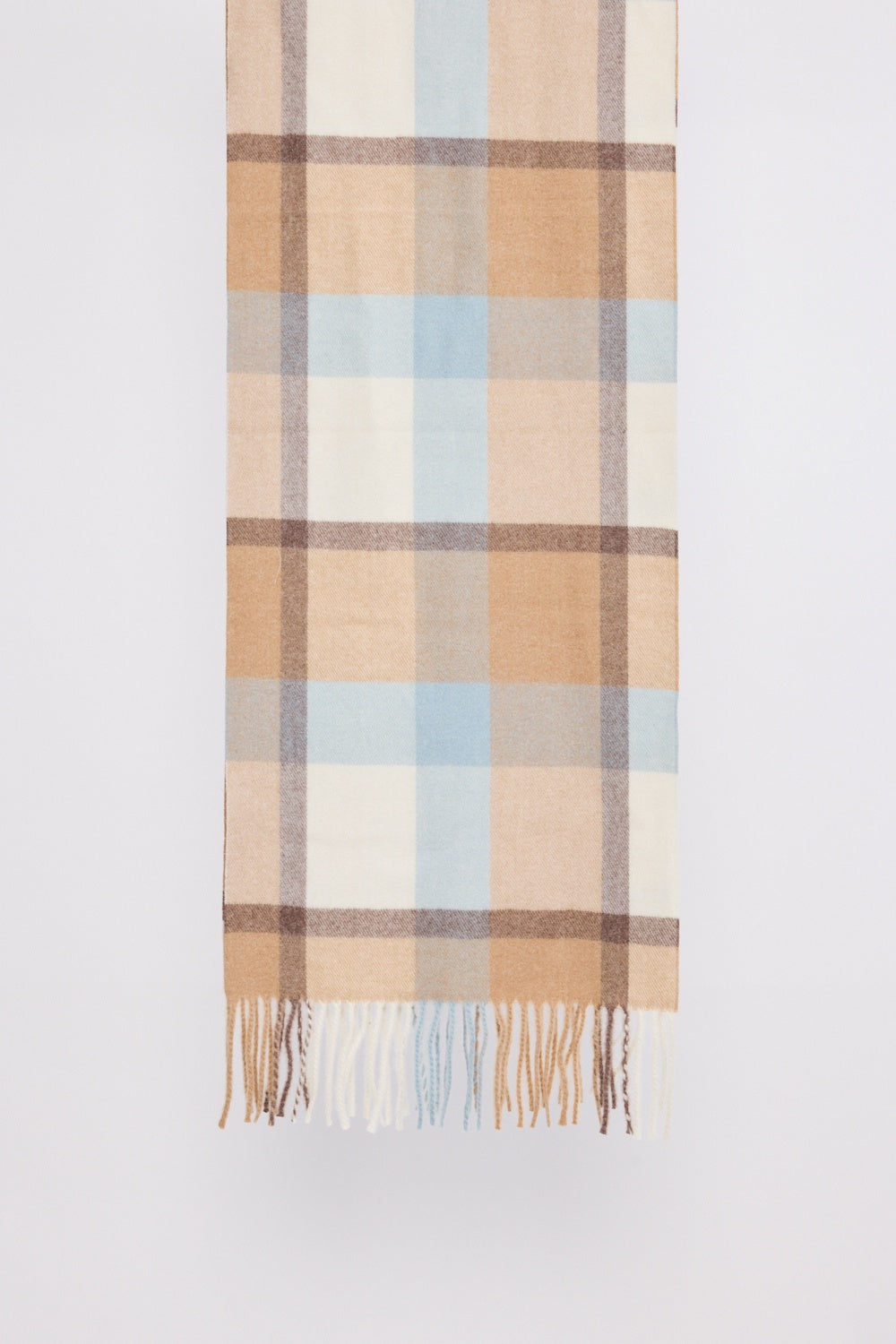 Holiday Life Haze Check Scarf in Blue & Cream | Women's Scarves | Gretel Lane