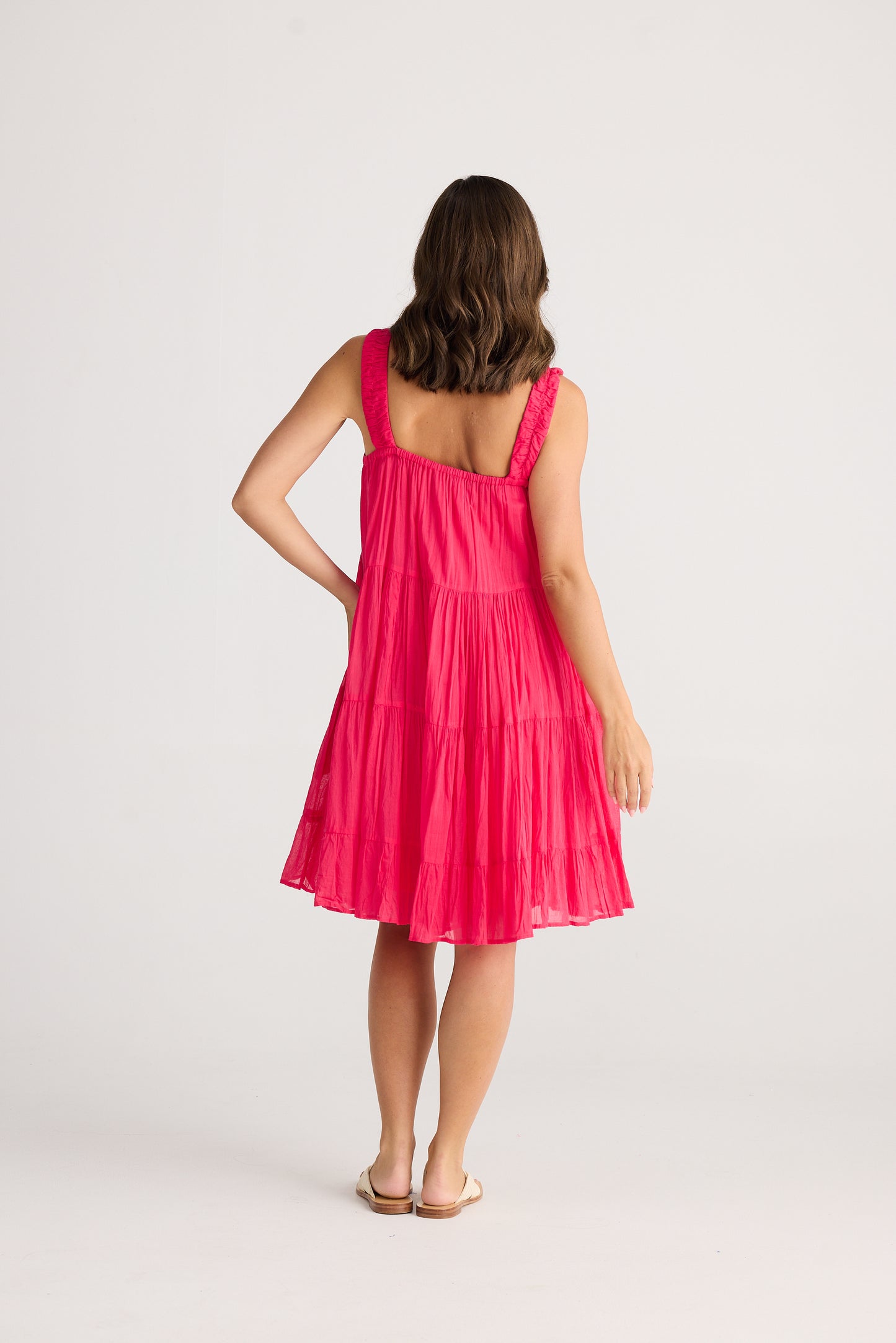 Saunter Dress (Raspberry)