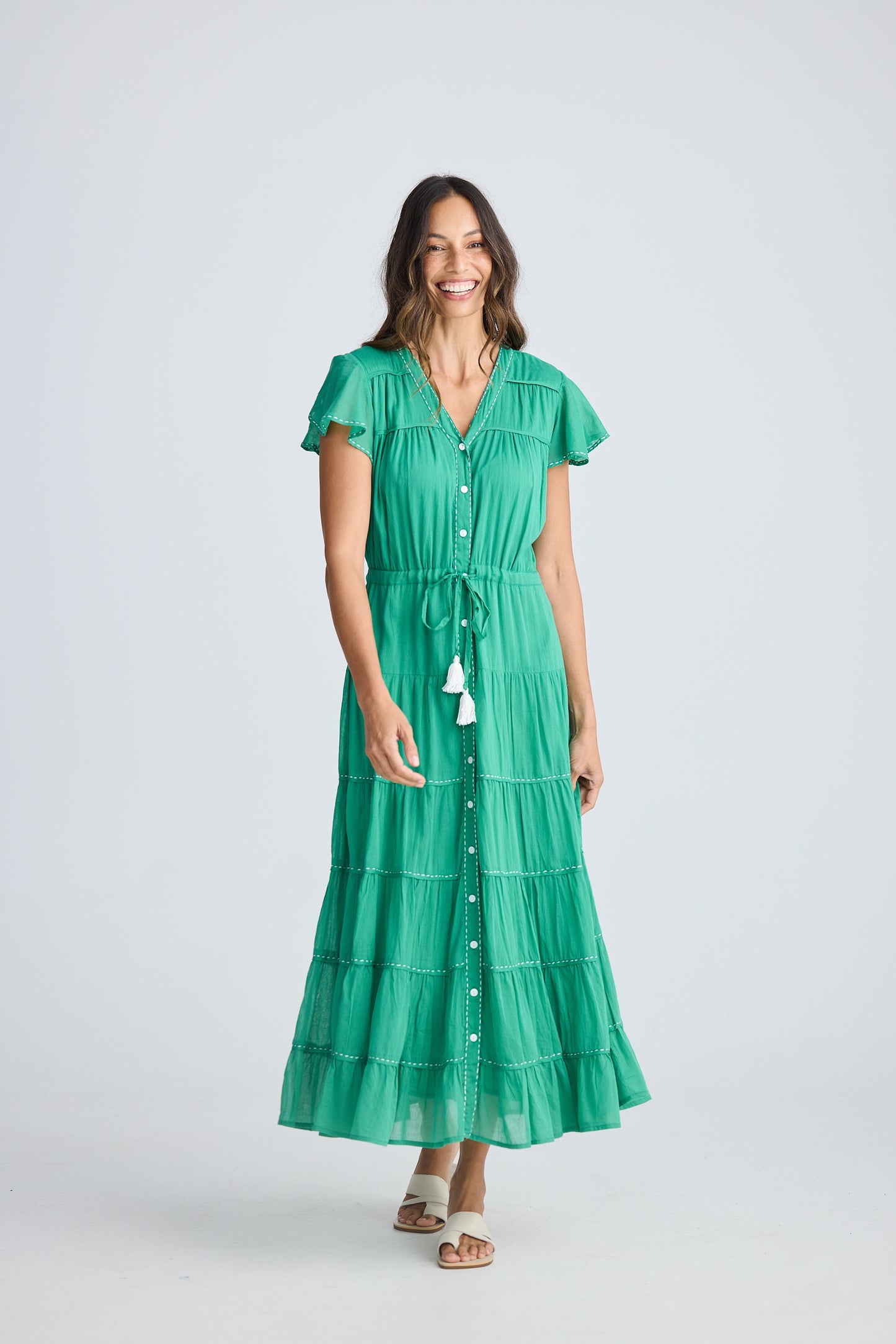 Delilah Dress (Jade Green)
