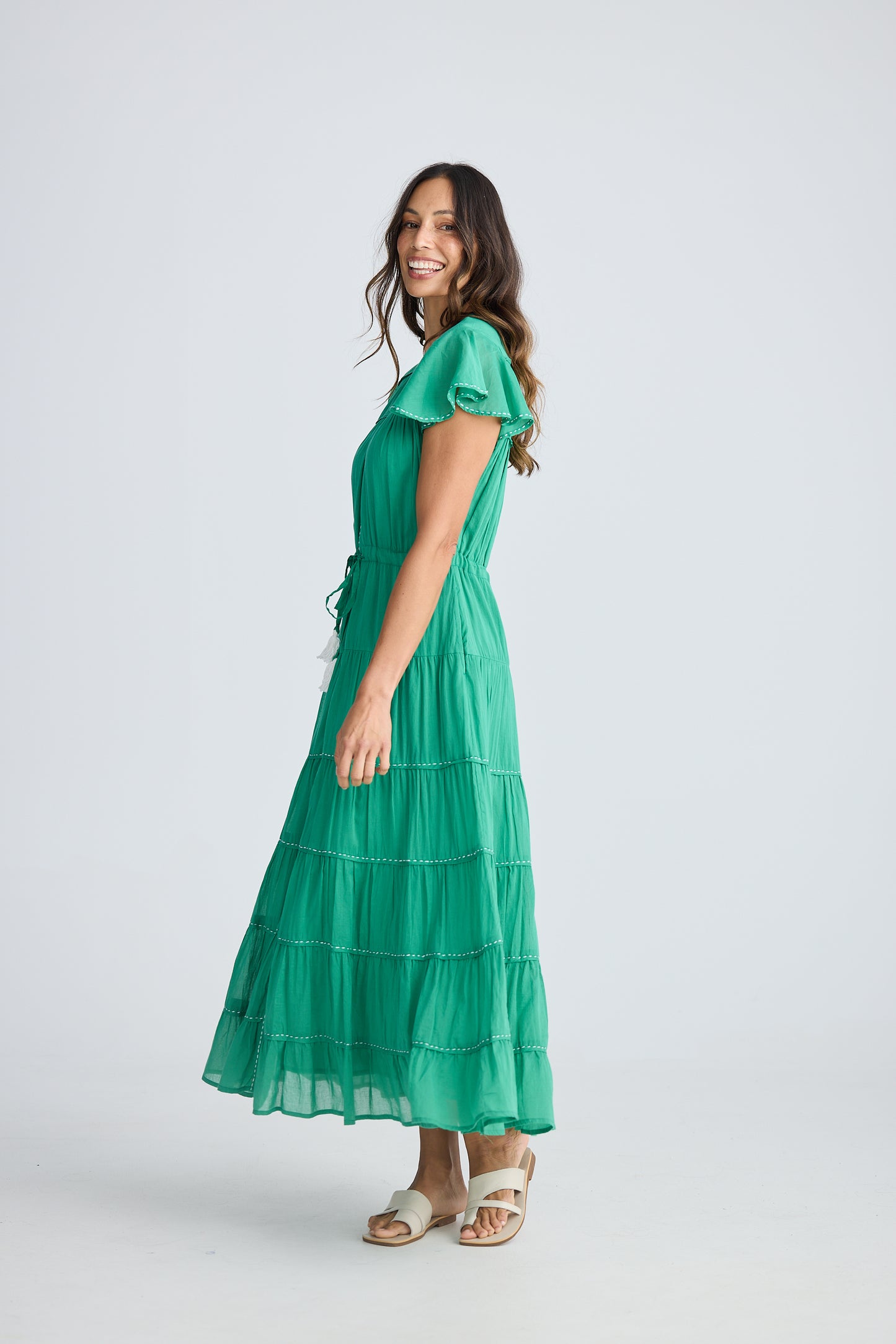 Delilah Dress (Jade Green)