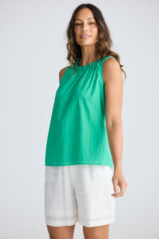 Margot Top (Pine) | Womens Tops | Gretel Lane