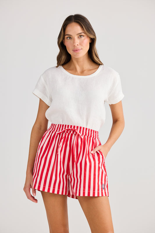 Adrift Short (Red Stripe)