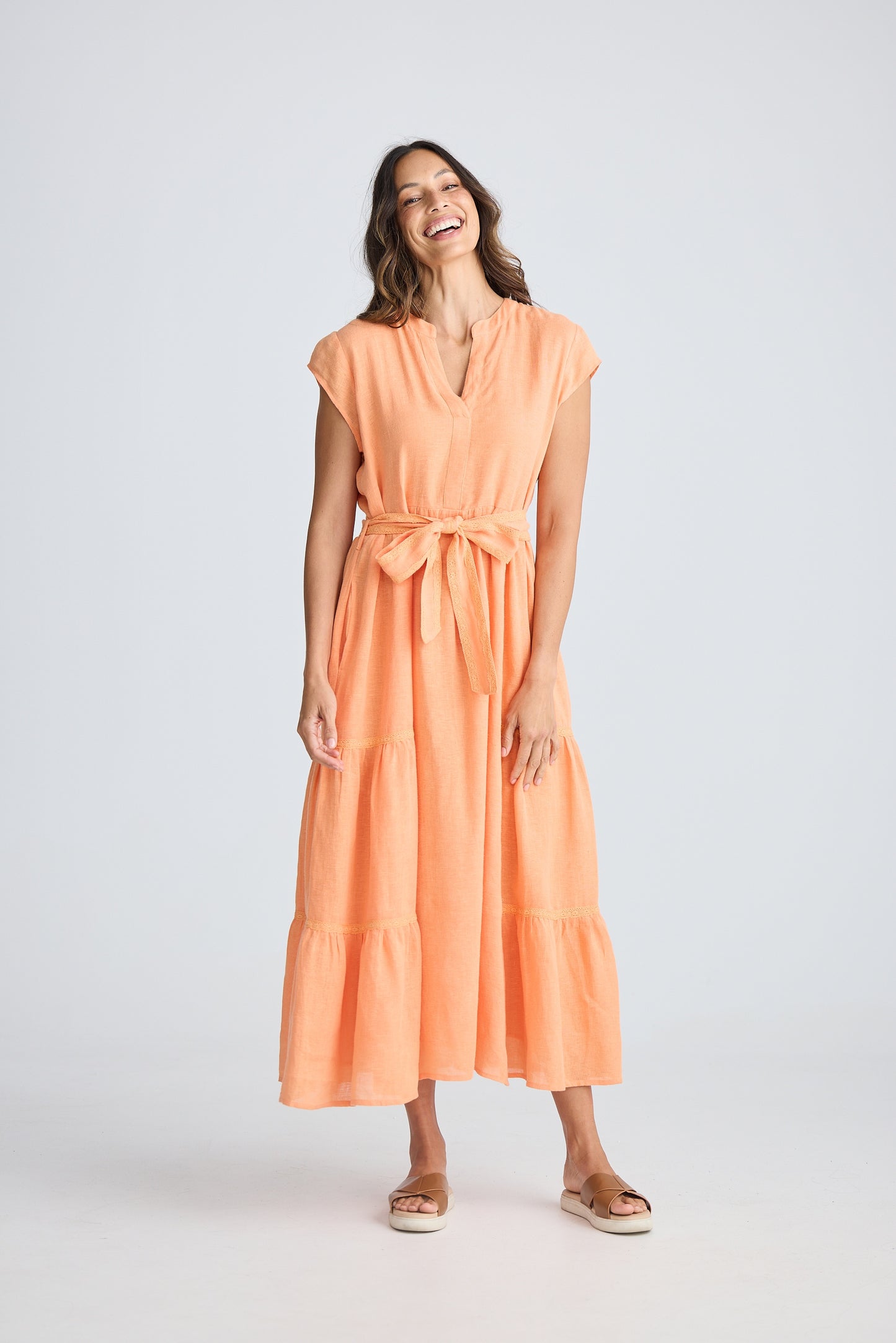 Avery Dress (Coral)
