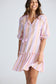 Avery Mini Dress (Painterly Stripe)