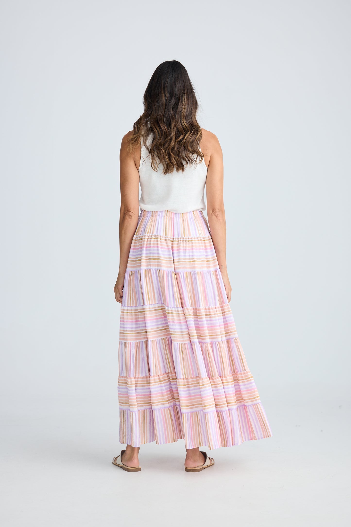 Blossom Skirt (Painterly Stripe)