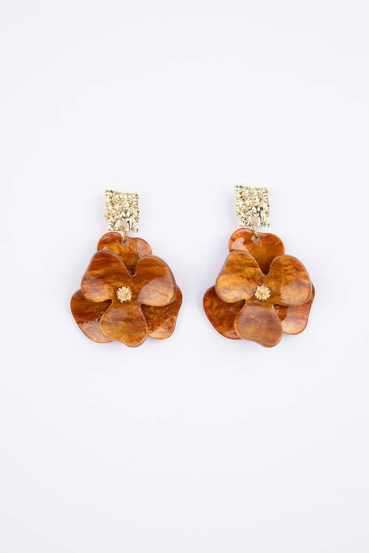Ariella Earrings (Brown)