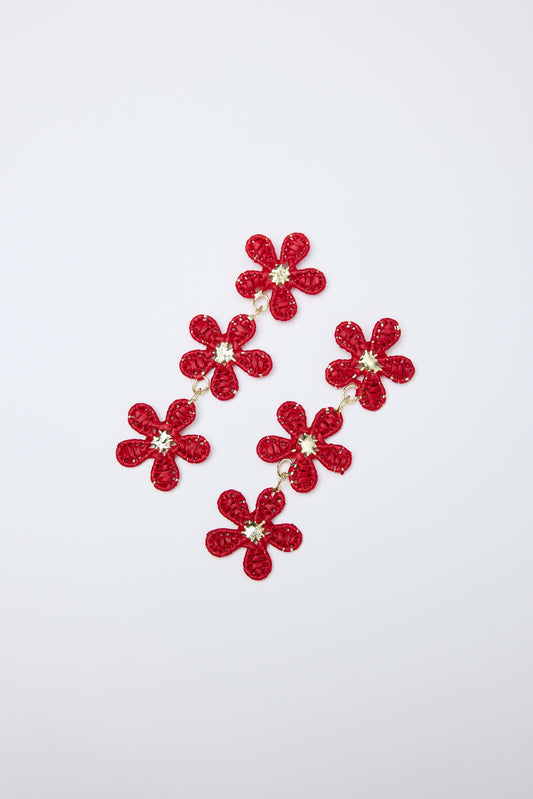 Camilla Earrings (Red)