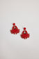 Crab Earrings (Red)