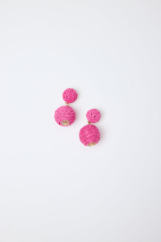 Ophilia Earrings (Hot Pink)