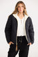 Home Love Ellis Reversible Puffer Jacket in Black with Cream | Women's Jackets | Gretel Lane