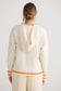 Home Love Bold Hearts Knit Hoodie in Off White with Orange | Women's Clothing | Gretel Lane