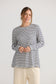 Home Love Sana Long Sleeve Top in Navy Stripe | Women's Clothing | Gretel Lane