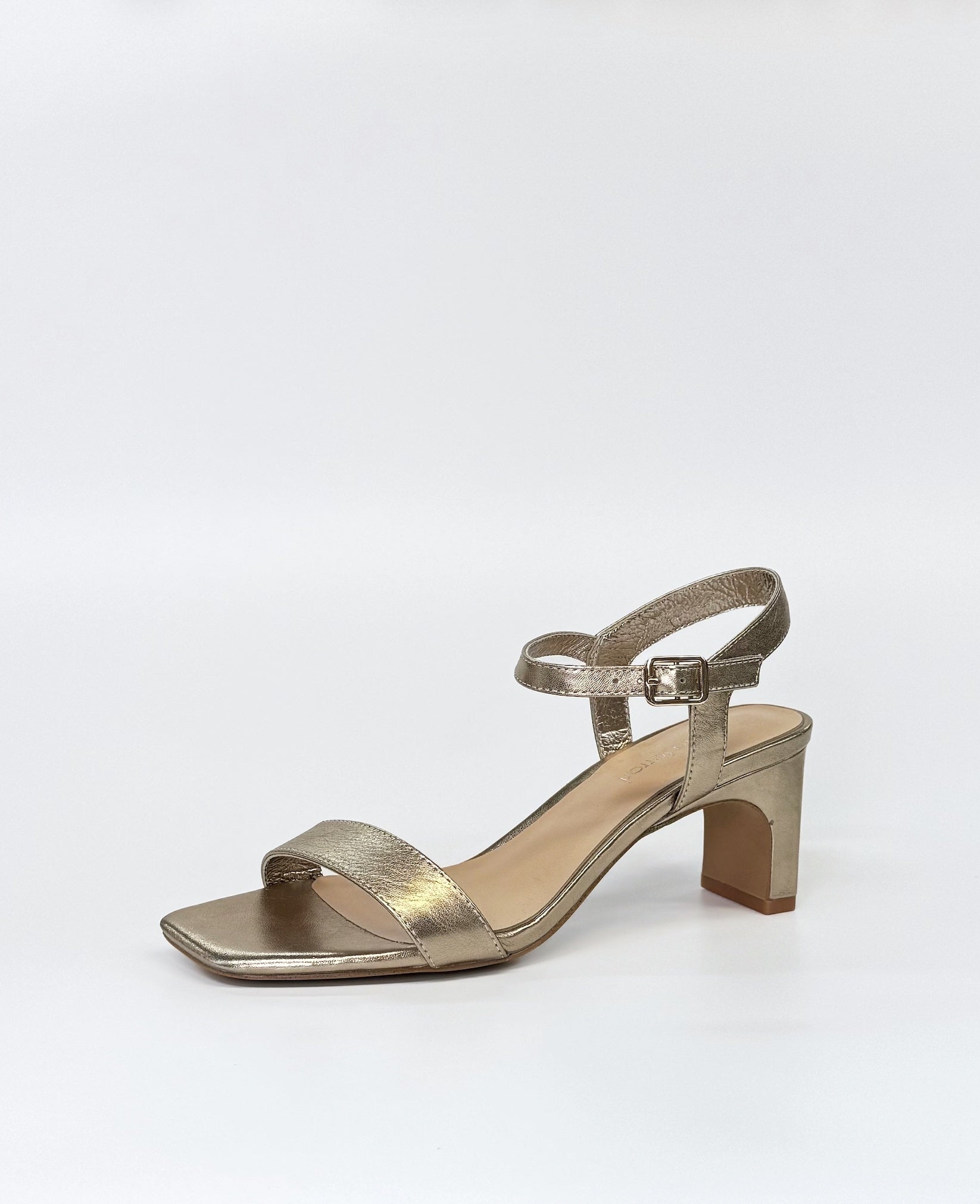Diana Ferrari Hadeny Women's Heeled Sandal Champagne Leather | Women's Shoes | Gretel Lane