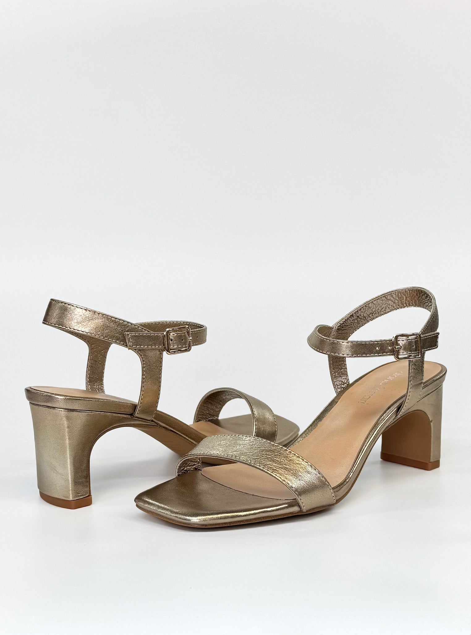 Diana Ferrari Hadeny Women's Heeled Sandal Champagne Leather | Women's Shoes | Gretel Lane