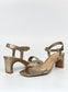 Diana Ferrari Hadeny Women's Heeled Sandal Champagne Leather | Women's Shoes | Gretel Lane