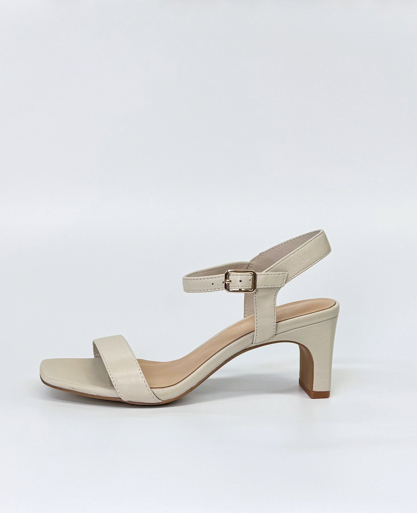 Diana Ferrari Hadeny Women's Heeled Sandal Cream Leather | Women's Footwear | Gretel Lane