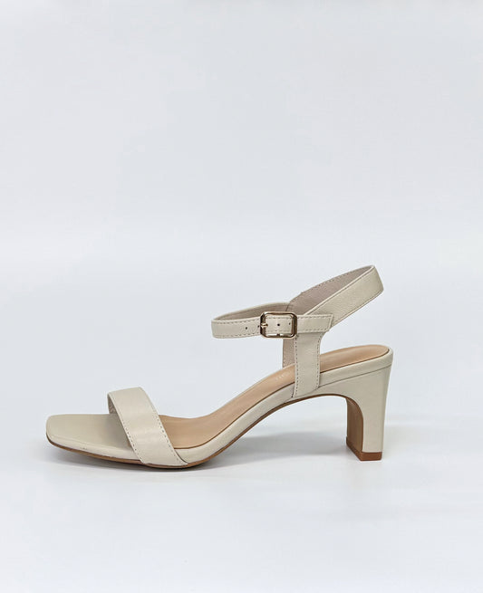 Diana Ferrari Hadeny Women's Heeled Sandal Cream Leather | Women's Footwear | Gretel Lane