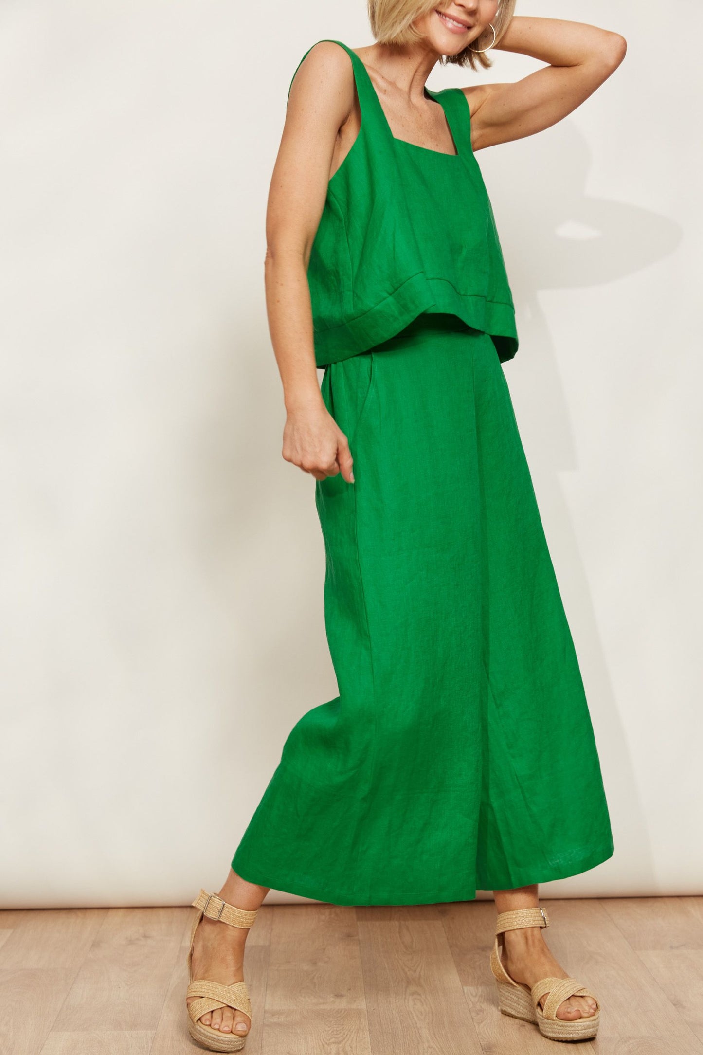 Halcyon Crop Pant (Emerald)