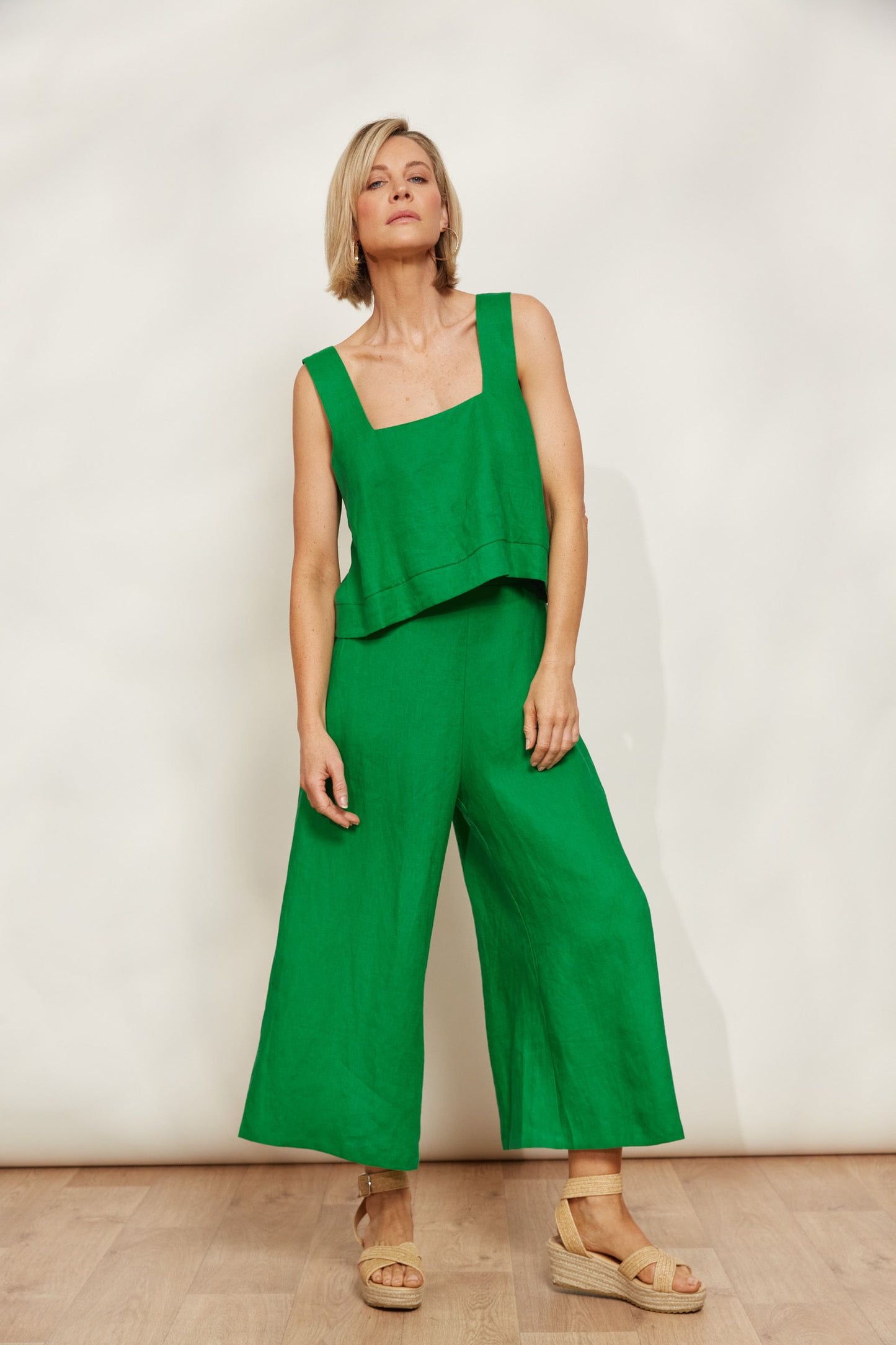 Halcyon Crop Pant (Emerald)