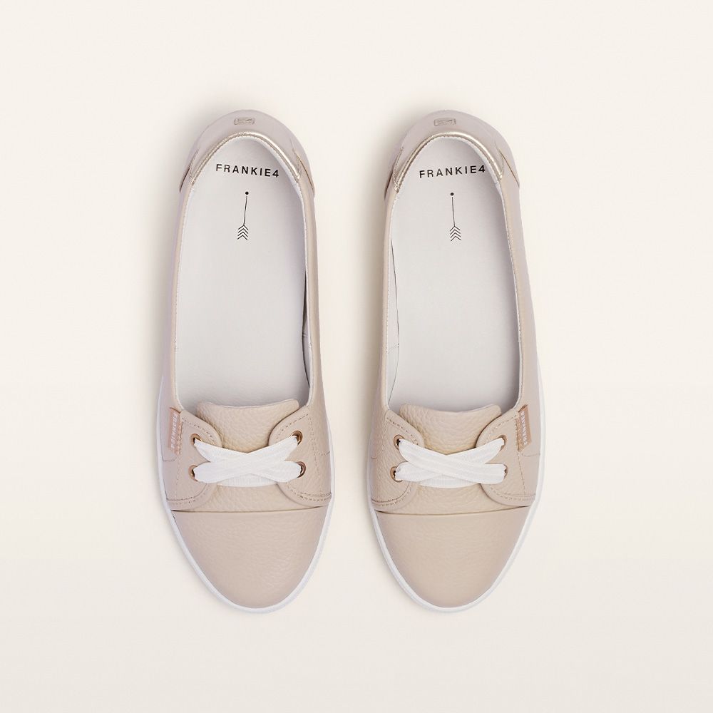 FRANKiE4 Hannah III Women's Slip-on Sneaker Natural Tumbled | Women's Shoes | Gretel Lane