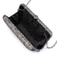 Olga Berg Hannah Gunmetal Textured Clutch Bag | Gretel Lane