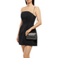 Olga Berg Hannah Gunmetal Textured Clutch Bag | Gretel Lane