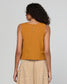 Boom Shankar Hara Cotton-Linen Blend Sleeveless Top Turmeric | Women's Tops | Gretel Lane