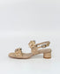 Django & Juliette Hatsyl Women's Flower Detail Sandal Nougat Patent Leather | Women's Shoes | Gretel Lane