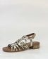 Zeta Hilite Women's Low Block Heel Sandal Champagne | Gretel Lane | Women's Sandal Heel
