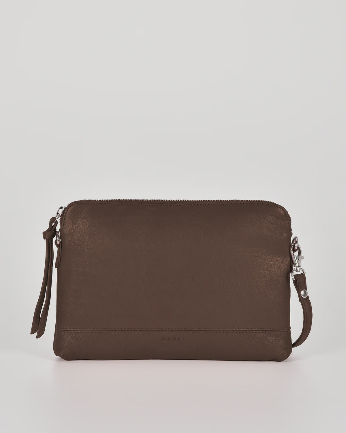 Gabee Holly Leather Crossbody Bag in Chocolate | Women's Handbags | Gretel Lane