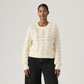 Levi's Women's Cotton Knit Sweater in Cream | Gretel Lane