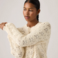 Levi's Women's Cotton Knit Sweater in Cream | Gretel Lane