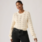 Levi's Women's Cotton Knit Sweater in Cream | Gretel Lane